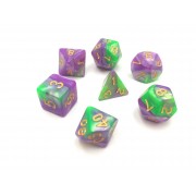 Purple Green blend dice 